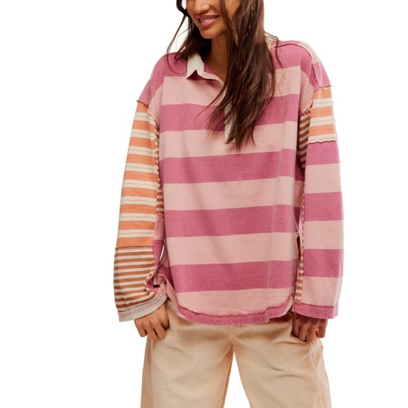 We The Free Tops - Free People Aster Striped Tee NWOT